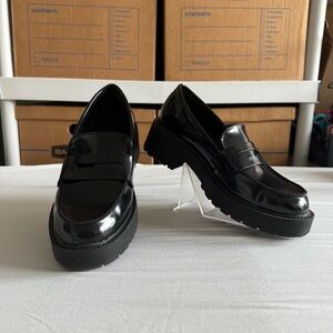 Madden Girl Calistaa Lug Sole Platform Loafer Womens 9.5 Chunky Heel Grunge Y2K